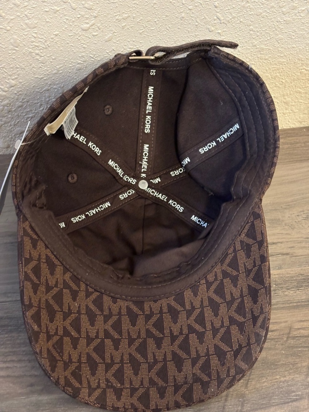 NWT Michael Kors Brown Monogram Hat - Picture 5 of 8